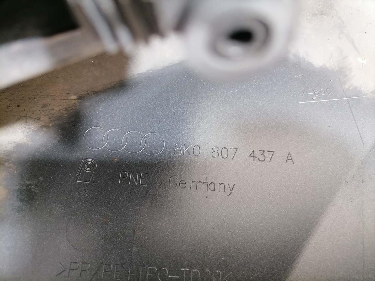 Audi A4 8K B8 original Sto&szlig;stange Stossf&auml;nger vorn LZ7L Lavagrau Bj.2009